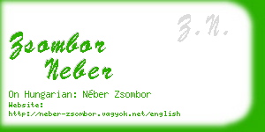 zsombor neber business card